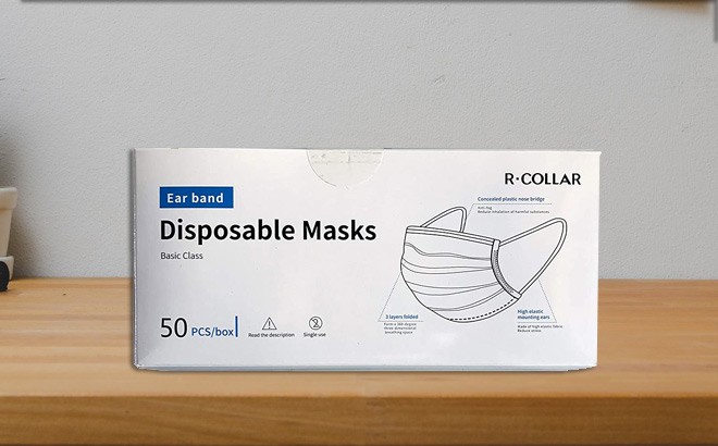 Disposable Masks 50-Pack $1.99