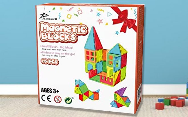 65-Piece Magnetic Tiles $25 Shipped!