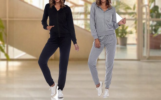 Women's Hoodie & Jogger 4-Piece Set $30