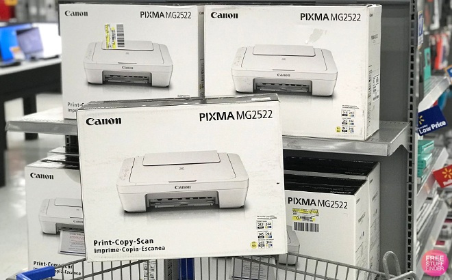Canon Pixma Wired All in One Color Inkjet Printer on a Walmart Cart