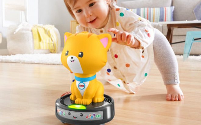 Fisher-Price Cat-on-Vacuum Toy $9.59!