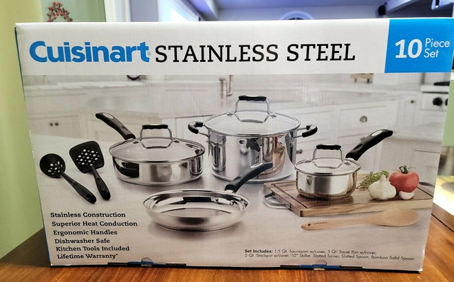 Cuisinart 10-Piece Cookware Set $79.99