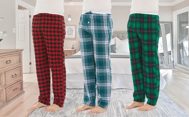 Men's Pajama Pants 3-Pack $24