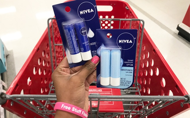 3 Nivea Lip Balm 2-Pack 99¢ Each