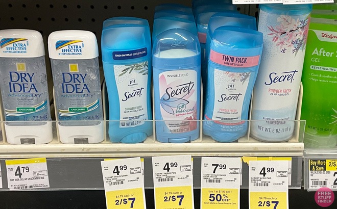 3 Secret Deodorant $1.83 Each