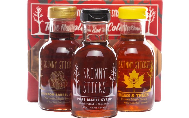 Skinny Sticks Maple Syrup Variety 4-Pack $35