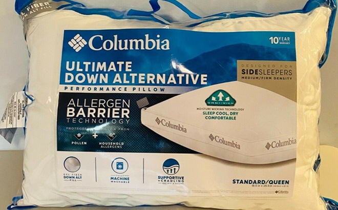 Columbia ultimate clearance down alternative pillow