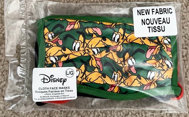 Disney Cloth Face Mask 4-Pack $7.98