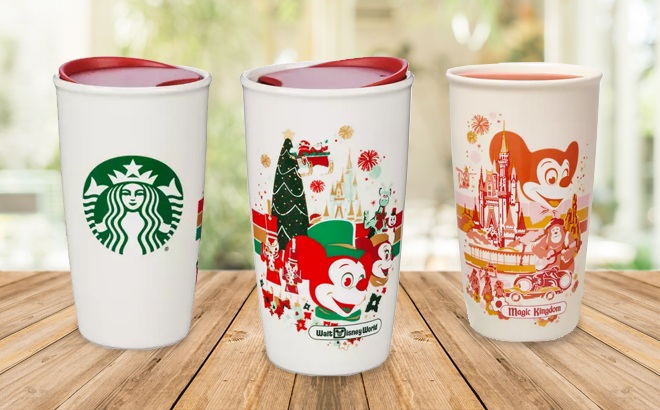 Two new Disneyland Starbucks ceramic tumblers now available
