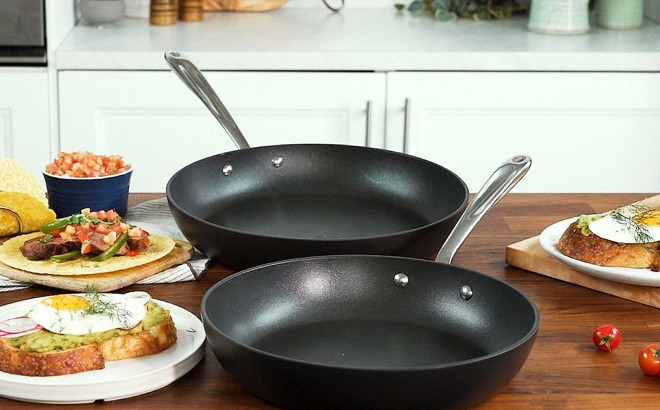 All-Clad Nonstick 2-Piece Pan Set $29!