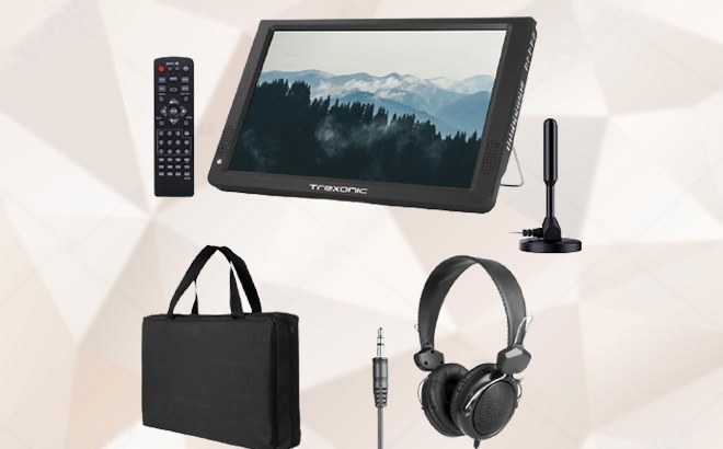 14-Inch Portable TV Bundle $120 Shipped