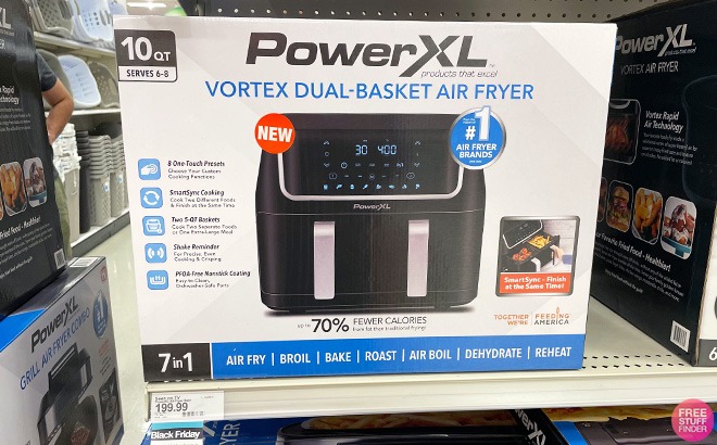 PowerXL 10qt Dual Basket Air Fryer only $99.99 (reg. $199.99) at Target