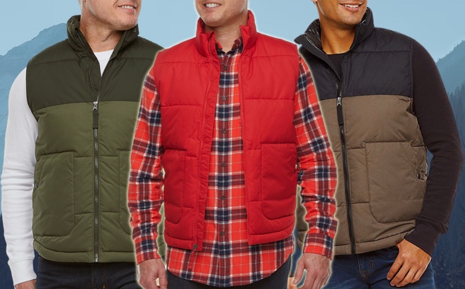 Men's Puffer Vest $15