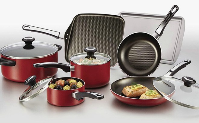 Farberware 17-Piece Cookware Set $67 + $10 Kohl's Cash (Reg $150)