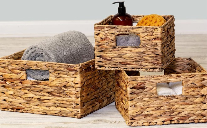 3-Piece Storage Basket Sets $31.86 + FREE Pickup!