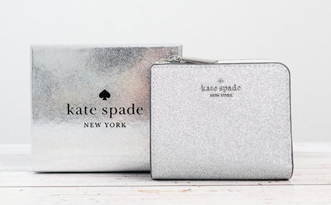 Kate Spade Glitter Boxed Wallet $39 Shipped