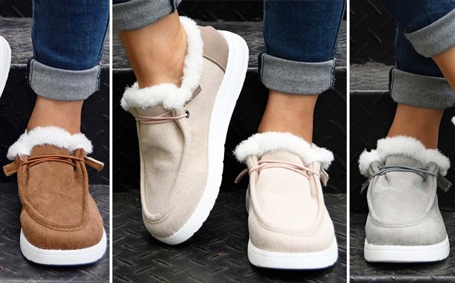 Fleece-Lined Women's Shoes $15