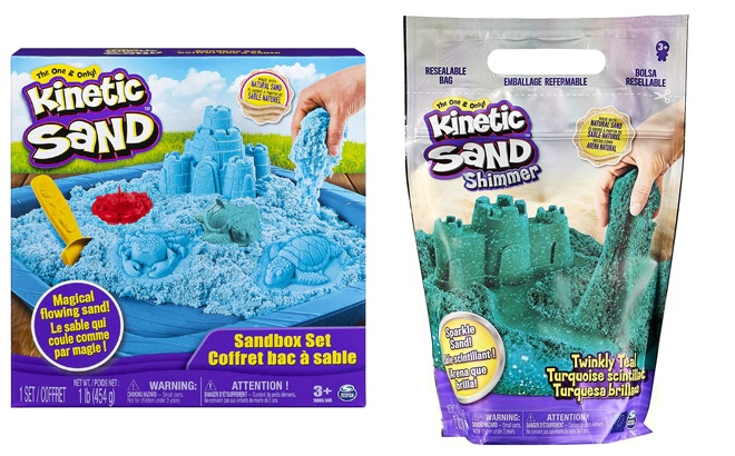 Kinetic Sand Shimmering Sand Twinkly Teal 2 lb. Bag