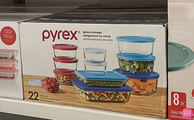 Pyrex 22-Piece Glass Food Storage Set $33