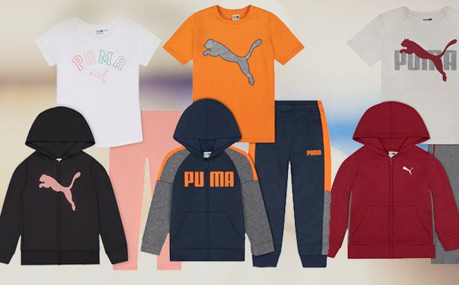 Puma Kids 3-Piece Sets $17.99