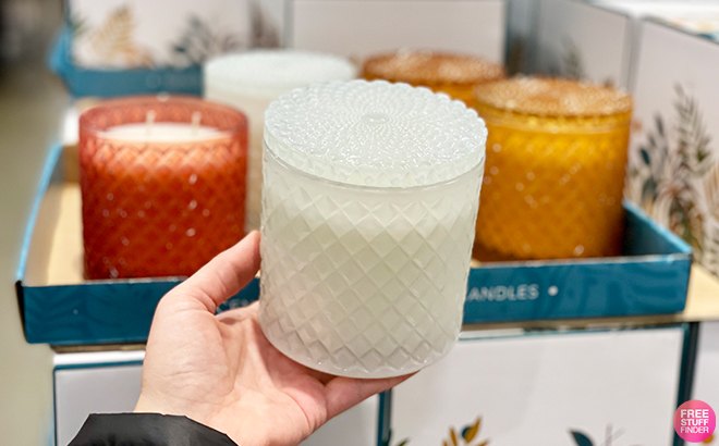 Sea & Sand Glass Jar Soy Wax Candles 15oz, 2 Pack (Honeycrisp