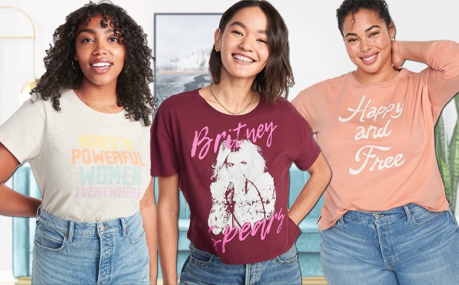 Old Navy Women’s Tees $5!