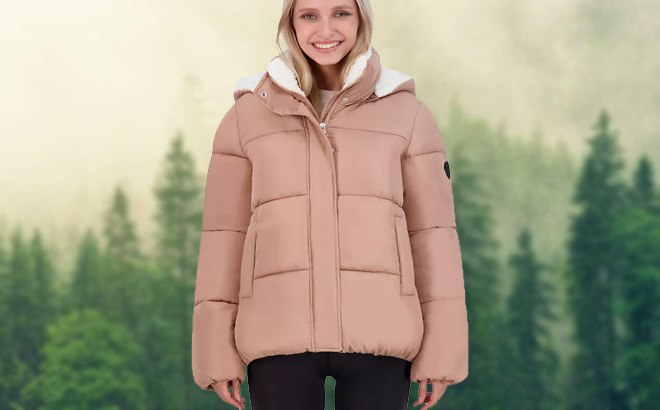 Madden Sherpa Puffer Jacket $19