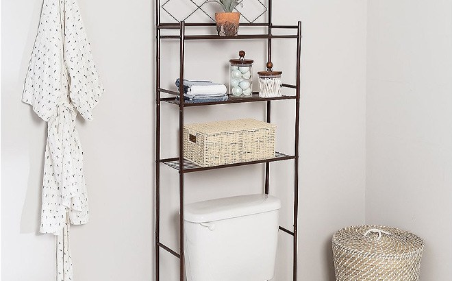 Over-The-Toilet Storage Rack $29 Shipped