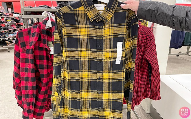 Men's Flannel Shirts $12.60