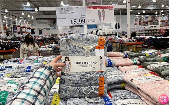Lucky Brand Ladies' 4-piece Terry Pajama Set Size L Size L - $31