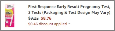 First Response Early Result Pregnancy Test, 3 Count(Pack of 1)(Packaging &  Test Design May Vary)