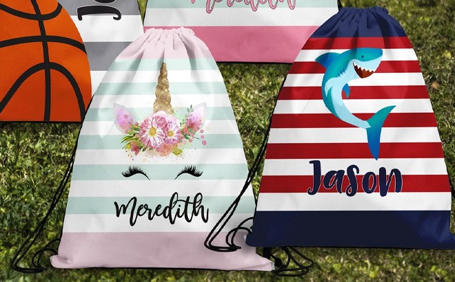 Personalized Drawstring Bag $16 Shipped