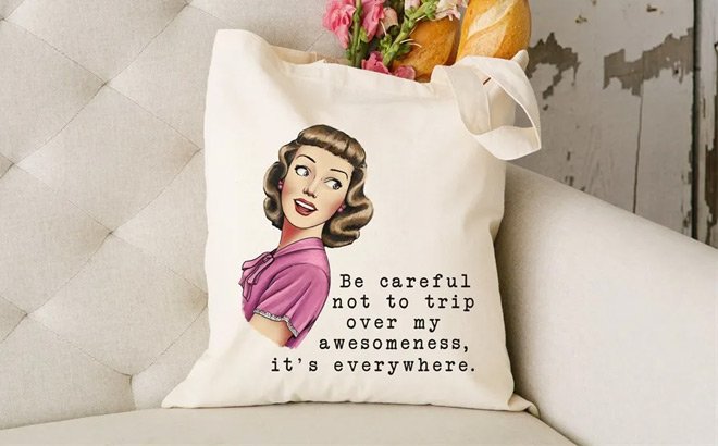 Retro Laughs Canvas Totes $15.99 Shipped