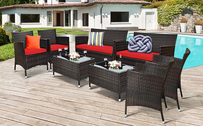 Costway 8-Piece Patio Furniture Set 