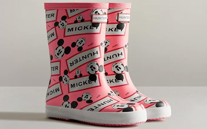 Disney Print Kids Boots $42 Shipped!