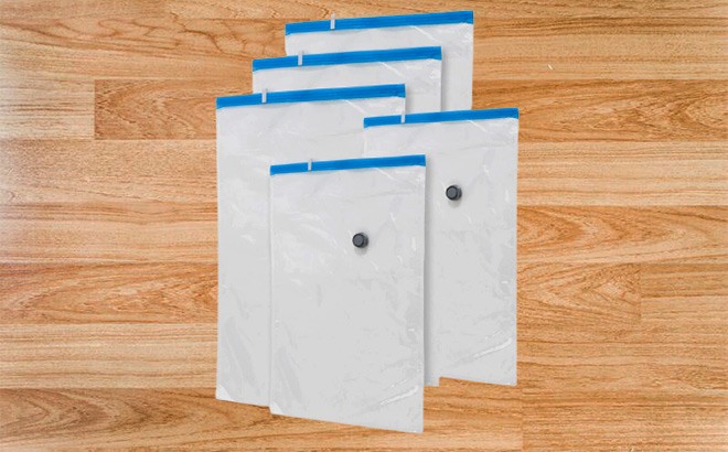 Vacuum Sealed Storage Bags 5-Pack $23.99