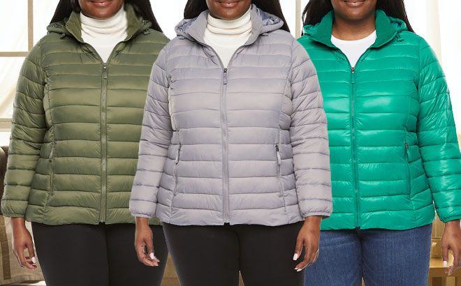 Women's Plus Size Puffer $29.99