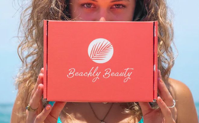 A Girl Holding a Beachly Beauty Box