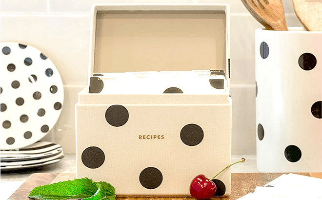 Kate Spade Recipe Box $28 Shipped