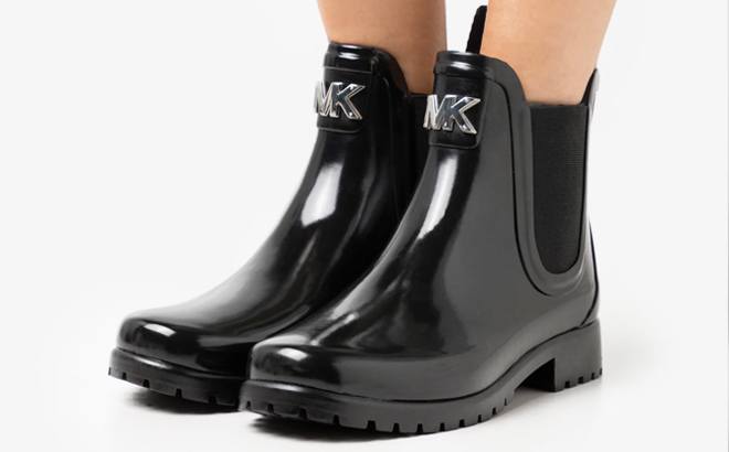 Buy Michael Kors Karis Rain Boots - Black At 33% Off