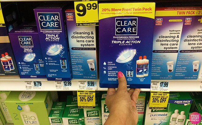 Clear Care Lens Cleaning Solution $3.99!