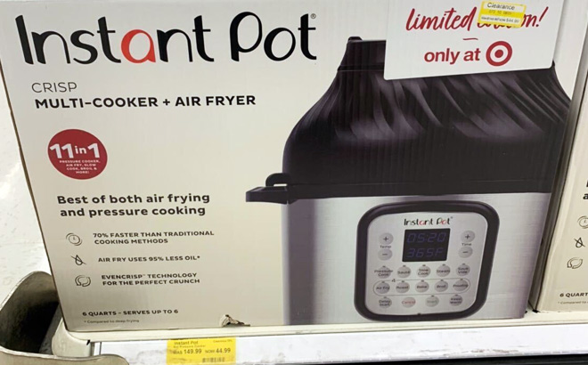 Target Clearance: Instant Pot Multi-Cooker + Air Fryer $44.99