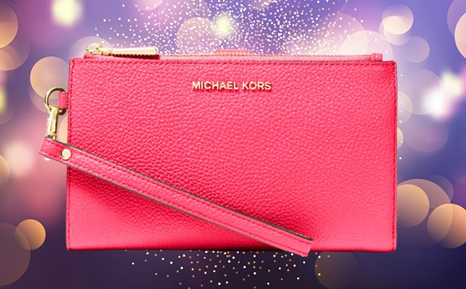 Michael Kors Leather Smartphone Wallet $118 Shipped