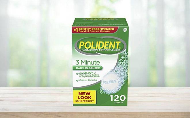 120-Ct Polident Denture Cleanser $3.68