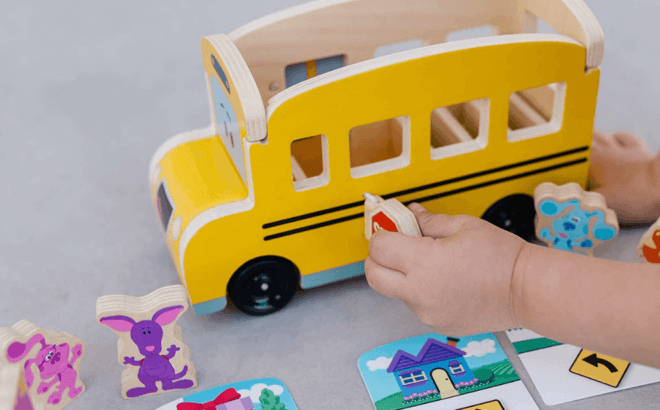 Melissa & Doug Wooden School Bus $11.87