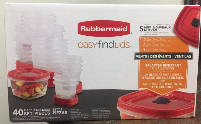 Rubbermaid 40-Piece Food Storage Set $19.99