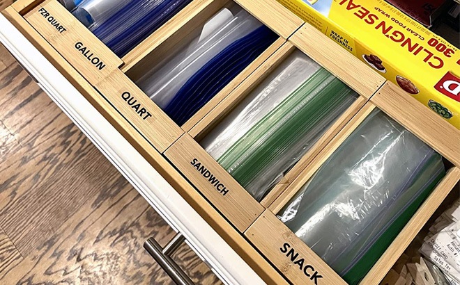 Ziplock Bag Organizer $41 Shipped