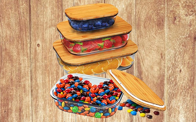 3-Piece Glass Food Storage Set $16.44 at QVC Shipped