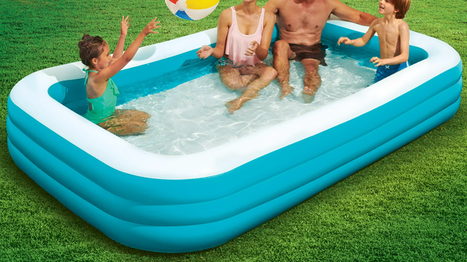 Bluescape Blue 10 ft Family Inflatable Swimming Pool