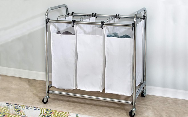 Triple Laundry Sorter $53 Shipped